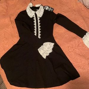 Killstar Blessed Be Black Collar Dress - NWT